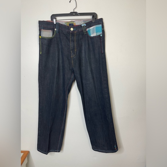 Vintage COOGI Embroidered Crazy Pockets Jeans Men’s Size 40 X 34 - Picture 1 of 7